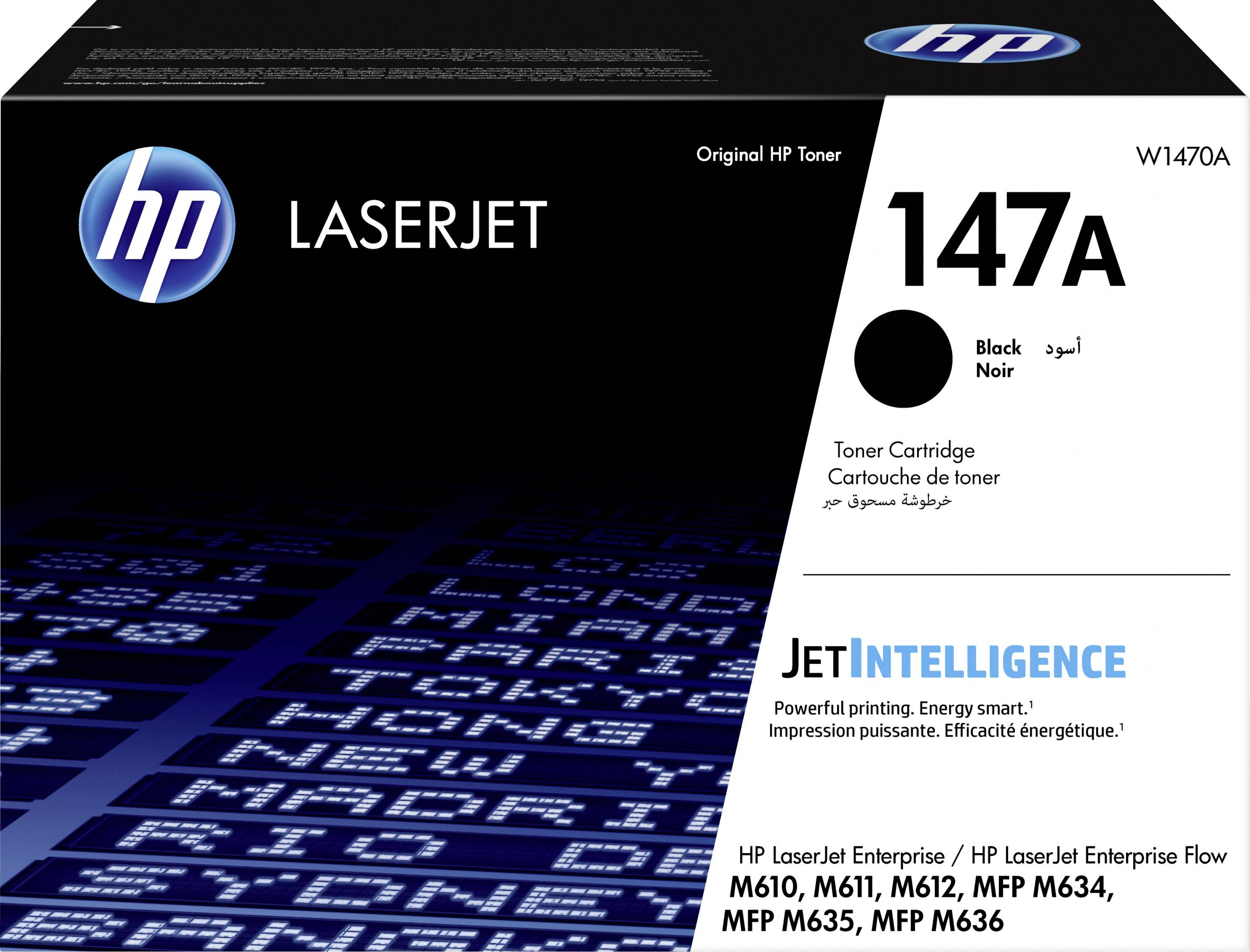 HP LaserJet 147A tonerkazetta, fekete, JetIntelligence technológiával, kompatibilis M610, M611, M612, MFP M634, MFP M635, MFP M636 nyomtatómodellekhez.