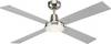 Lucci AIR Quest Mennyezeti ventilátor 65 W (Ø x Ma) 122 cm x 40 cm Ezüst Távirányítóval