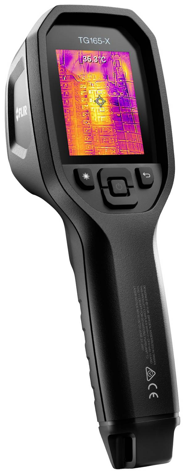 FLIR TG165-X  MSX Hőkamera Kalibráció (DAkkS) -25 - +300 °C 80 x 60 Pixel 8.7 Hz MSX®, Beépett LED-es lámpa, Beépített digitális kamera