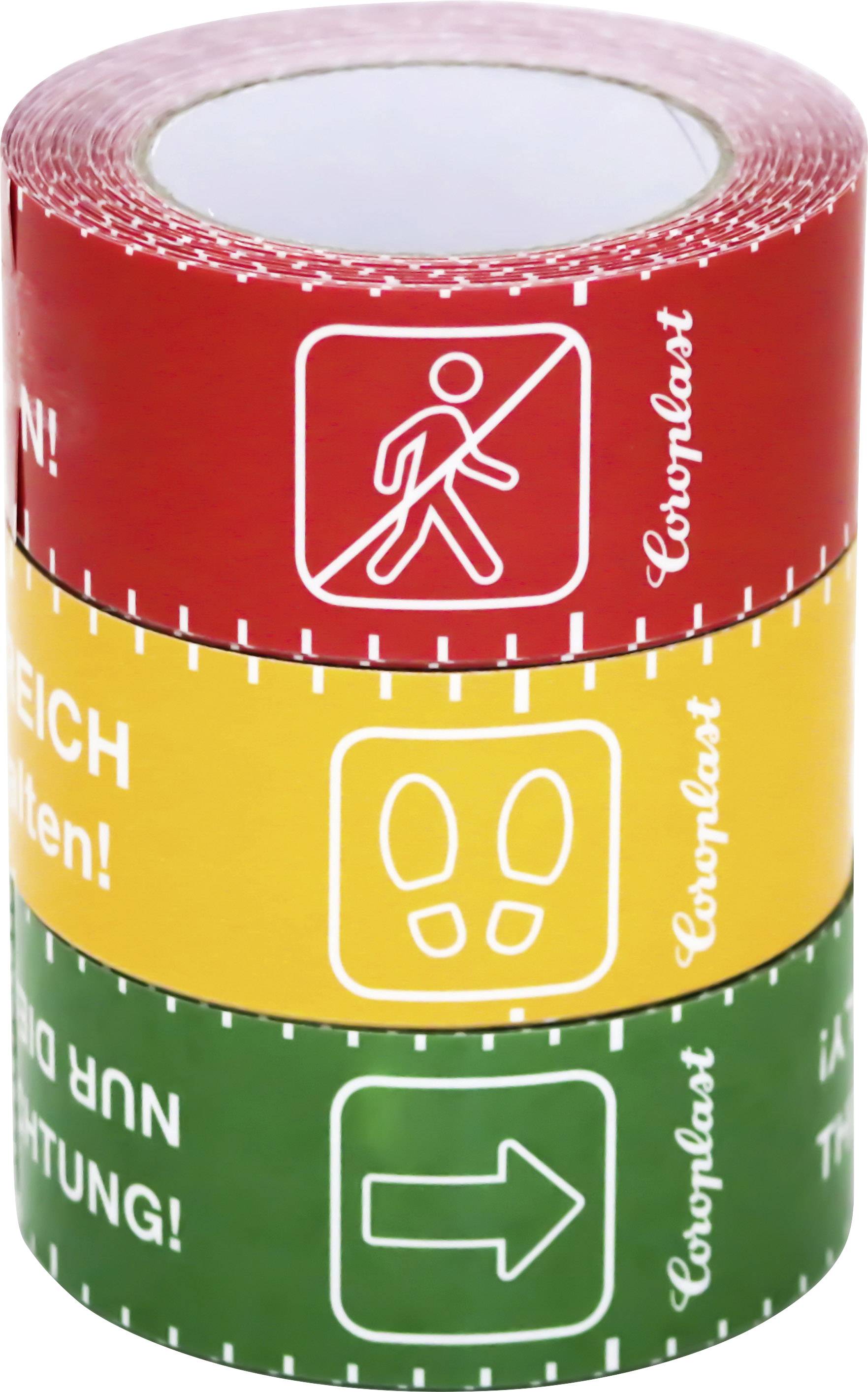Coroplast 1466 SDR 217519 Padlójelölő szalag Sárga (H x Sz) 10 m x 60 mm 1 db