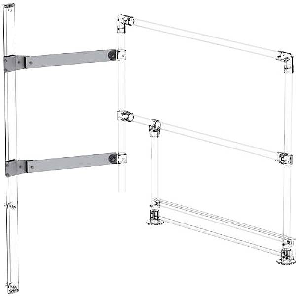 MUNK Günzburger Steigtechnik 60986 Hosszabbító távtartó szerelőkészlet 60x25mm 1 db