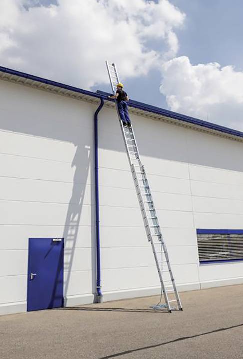 MUNK Günzburger Steigtechnik 22314 Alumínium Húzóköteles létra Munkamagasság (max.): 10.8 m