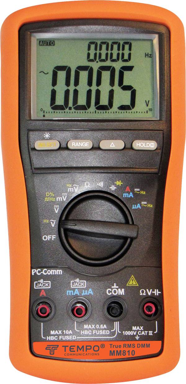 Tempo Communications MM810 Kézi multiméter Kalibráció (ISO) digitális  CAT IV 1000 V Kijelző (digitek): 9999