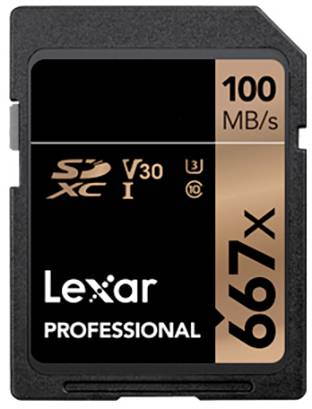 Lexar Lexar SDXC Card 64GB Professional 667x U SDXC kártya 64 GB Class 10