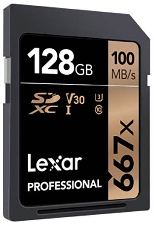 Lexar Lexar SDXC Card 128GB Professional 667x SDXC kártya 128 GB Class 10