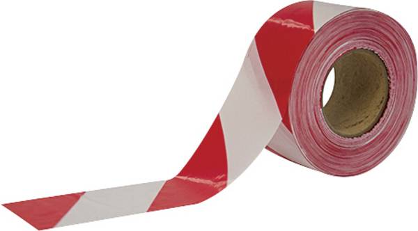 Cimco 182782 Cimco Werkzeuge piros/fehér Jelzőszalag (H x Sz) 500 m x 75 mm