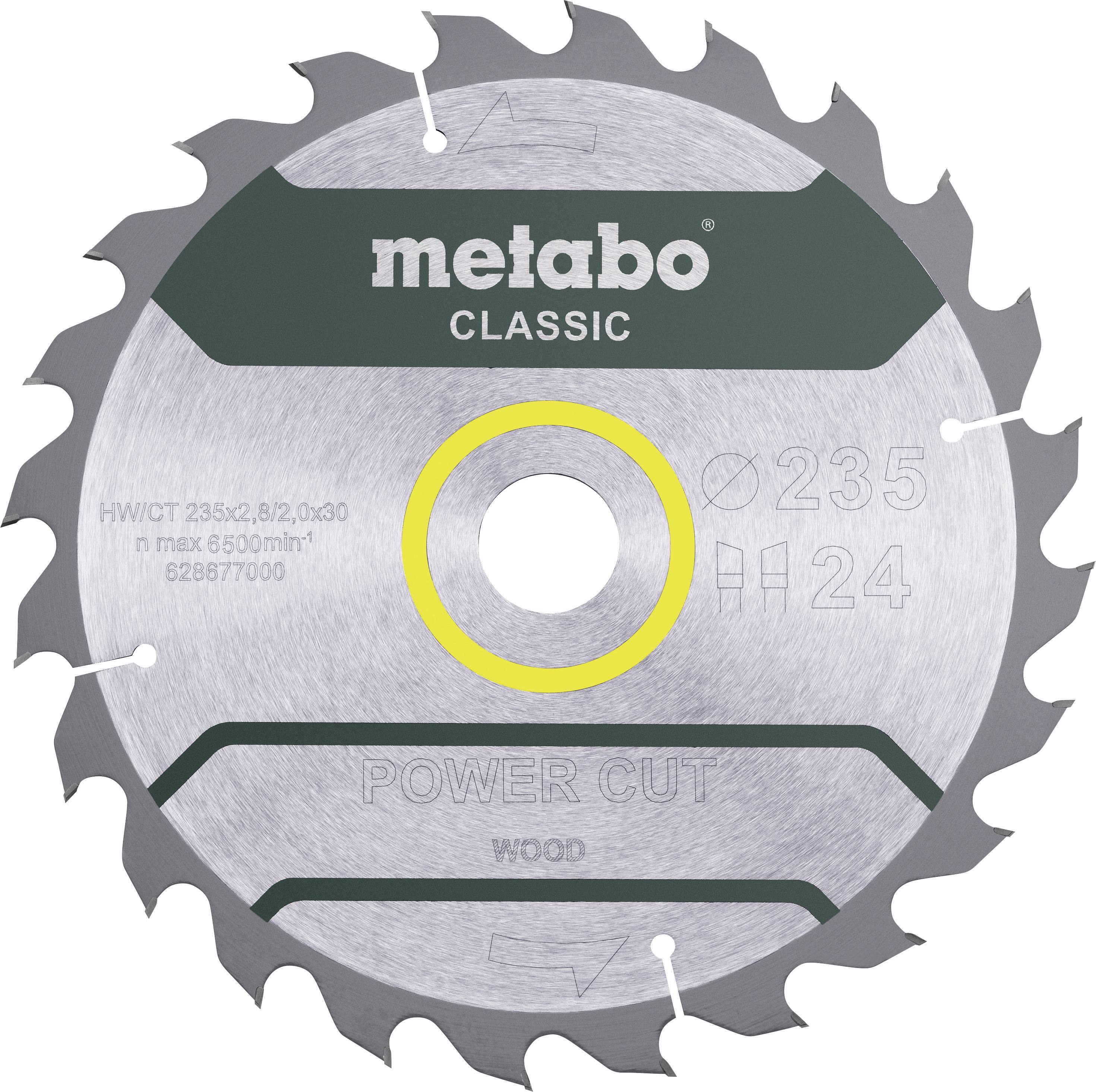 Metabo 628677000 Körfűrészlap 235 x 30 x 2 mm Fogak száma (collonként): 24 1 db