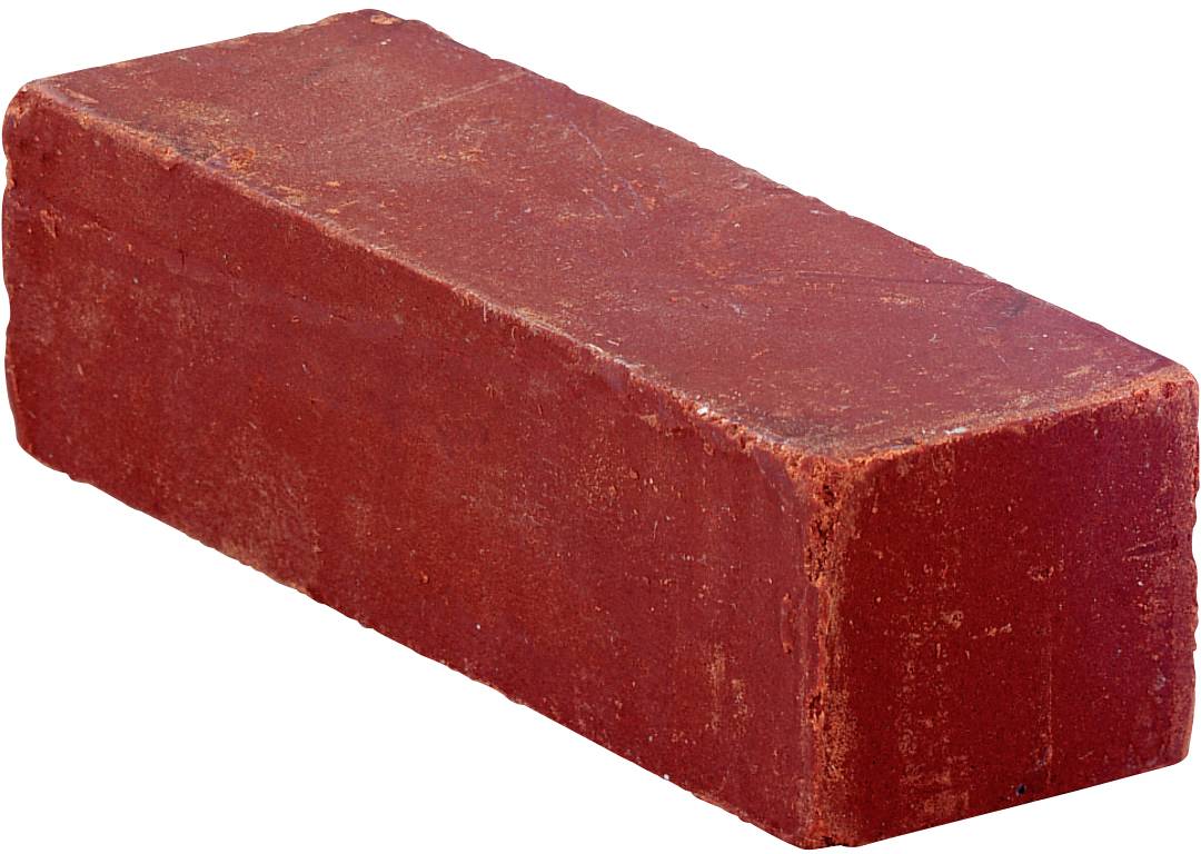 Piros tégla fehér háttérben.