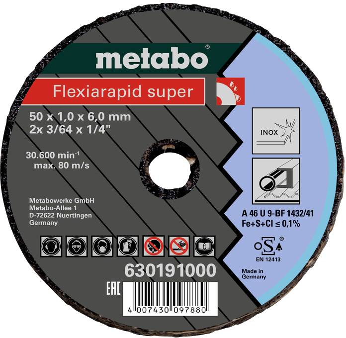 Metabo 630195000 Vágótárcsa, hajlított 76 mm 50 db Nemesacél