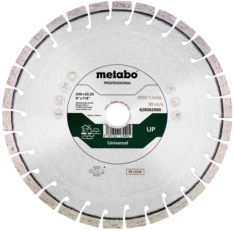 Metabo 628563000 Gyémánt bevonatú vágótárcsa Ø 300 mm Furat átmérő 25.4 mm 1 db