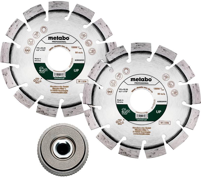 Metabo 628581000 Gyémánt bevonatú vágótárcsa Ø 115 mm Furat átmérő 22.23 mm 1 db