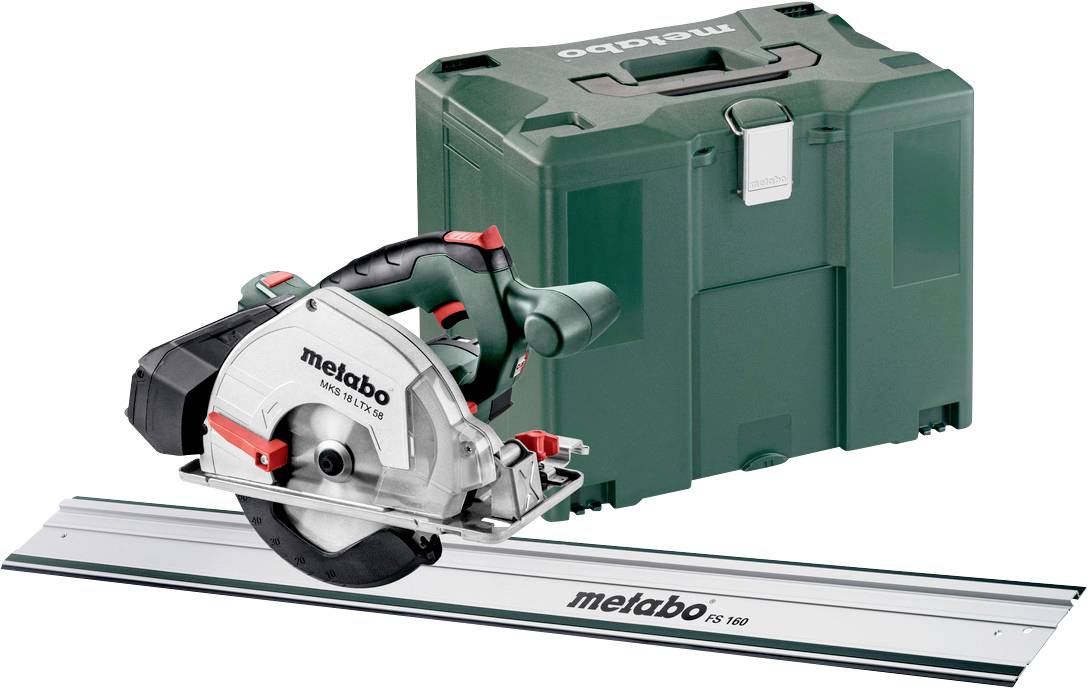Metabo MKS 18 LTX 58 FS Set Akkus kézi körfűrész Vágási mélység max. (90°) 58 mm 18 V
