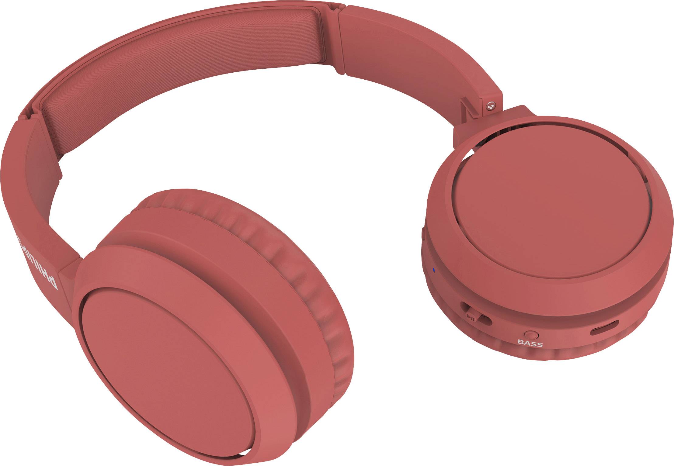 Philips TAH4205RD On Ear fejhallgató Bluetooth® Piros Hangerő szabályozás, Összehajtható