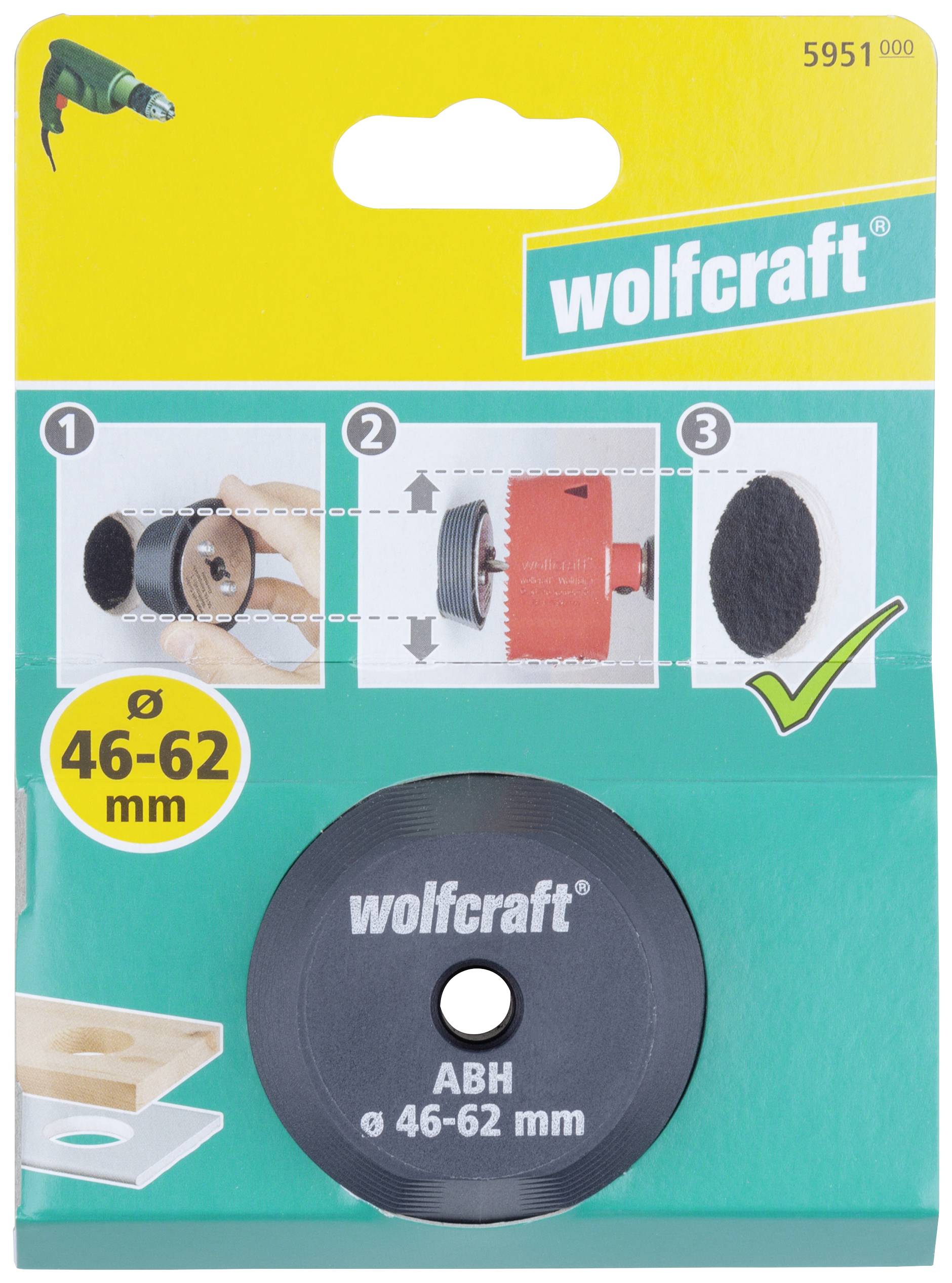 Wolfcraft 5951000 Felfúró segítség 1 db