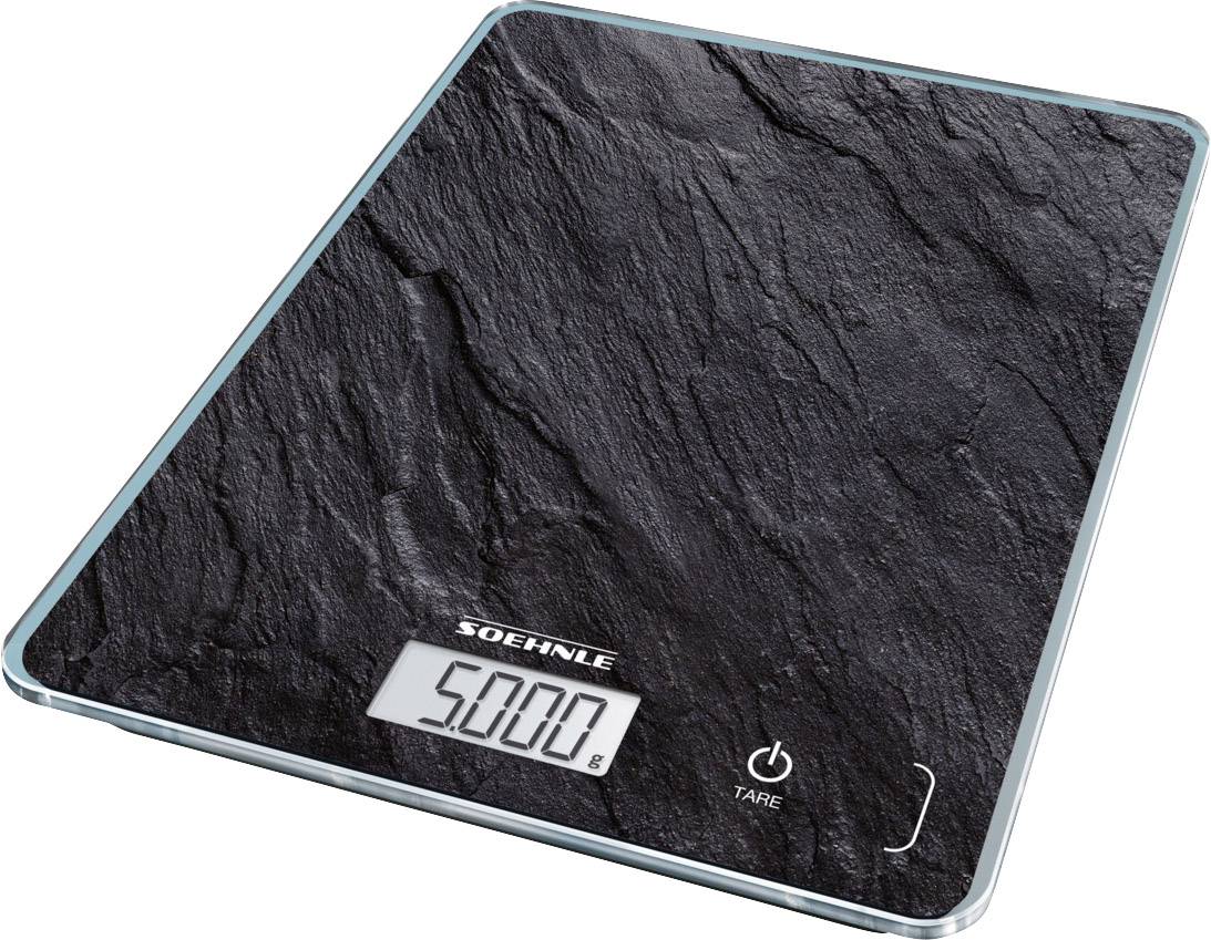 Soehnle Page Compact 300 Slate Konyhai mérleg digitális Antracit 200 x 150 x 13