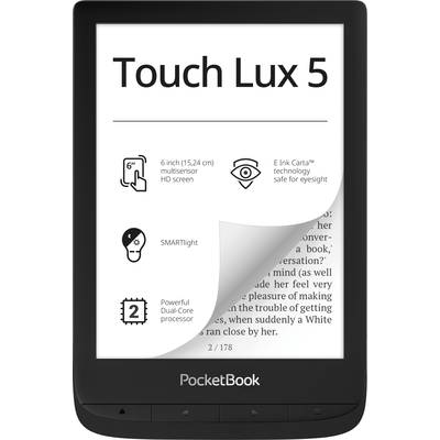 PocketBook Touch Lux 5 E-könyv olvasó 15.2 cm (6 coll) Fekete