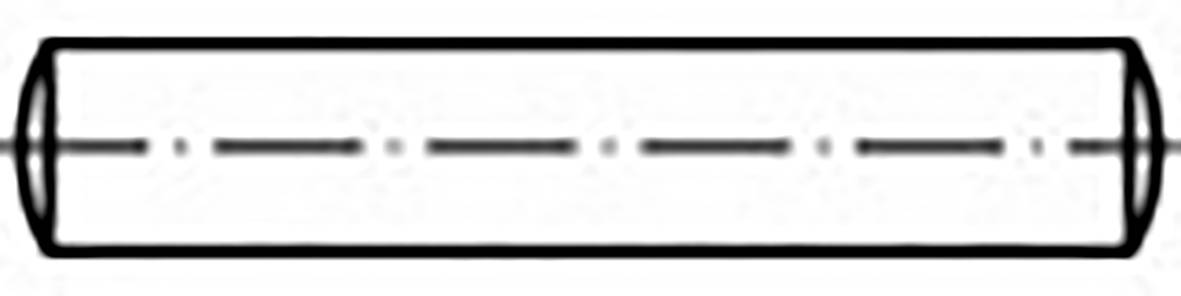 TOOLCRAFT TO-6852411 Hengeres szeg Acél 25 db