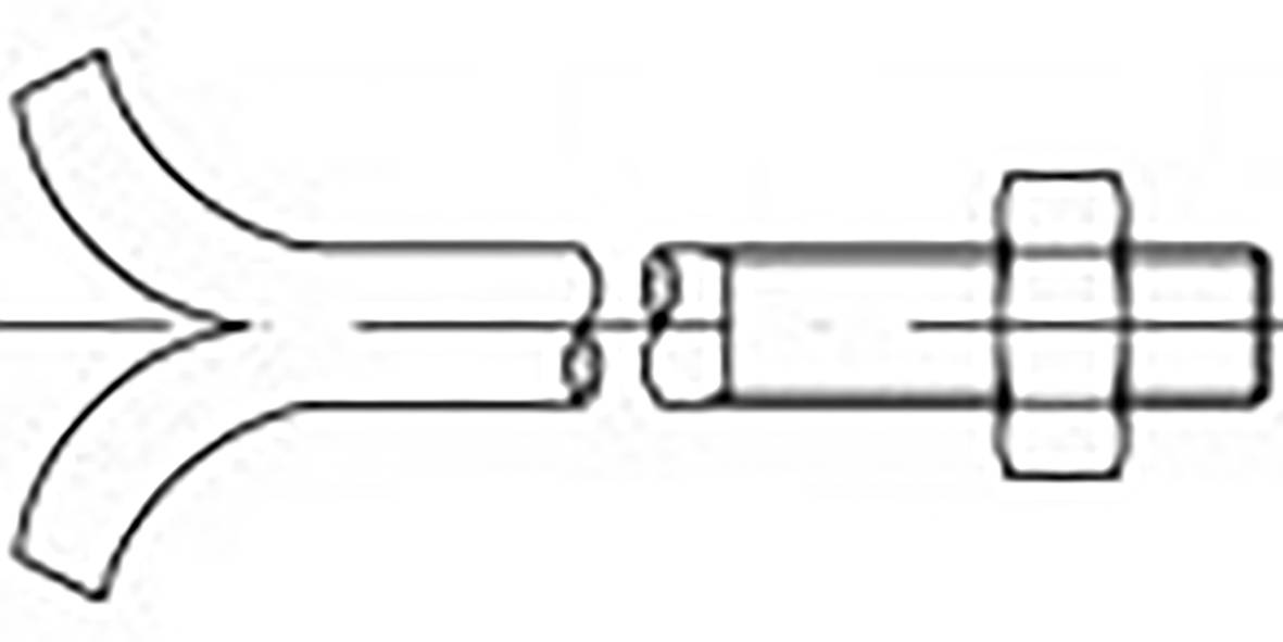 TOOLCRAFT TO-6855300 Kőcsavarok M16 180 mm DIN 529 Acél Cinkezett 25 db