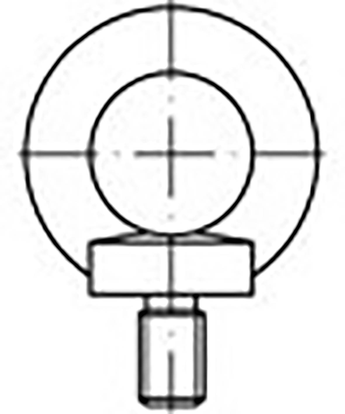 TOOLCRAFT TO-6855678 Gyűrű csavarok M6 DIN 580 Acél Cinkezett 25 db