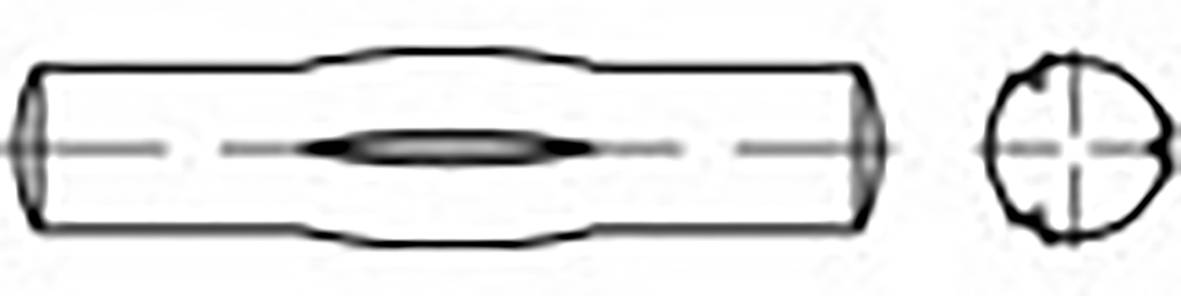 TOOLCRAFT TO-6865866 Hasított kétcsapos szeg Acél 250 db
