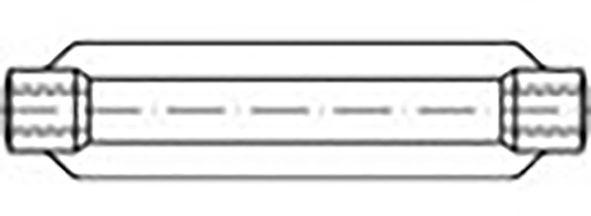 TOOLCRAFT TO-6866004 Huzalfeszítő anya M10 Acél Cinkezett DIN 1480 1 db