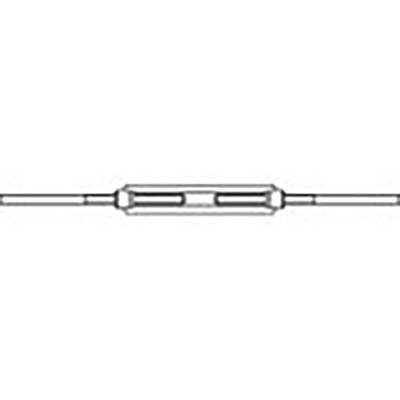 TOOLCRAFT TO-6866019 Huzalfeszítő anya 2 hegesztett véggel M6 Acél Cinkezett DIN 1480 1 db