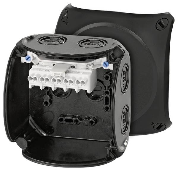 Hensel 62000048 Elosztó doboz halogénmentes, Plombálható, Időjárásálló (H x Sz) 104 mm x 104 mm  1 db