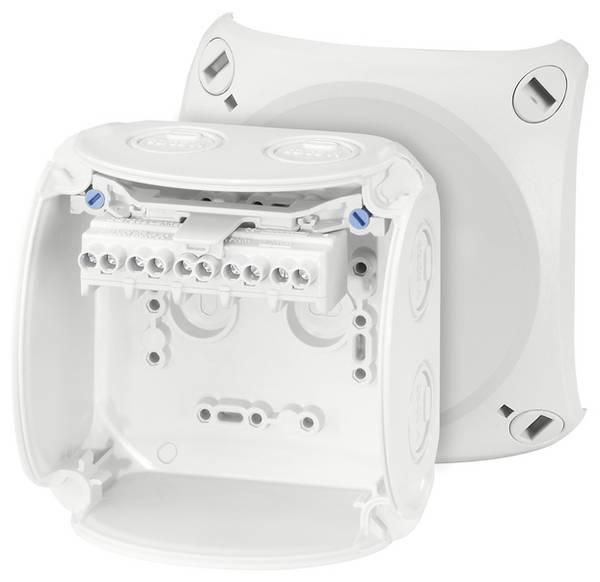 Hensel 62000049 Elosztó doboz halogénmentes, Plombálható, Időjárásálló (H x Sz) 104 mm x 104 mm  1 db