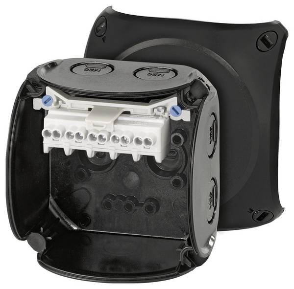 Hensel 62000044 Elosztó doboz halogénmentes, Plombálható, Időjárásálló (H x Sz) 93 mm x 93 mm  1 db