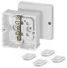 Hensel 6000039 Elosztó doboz halogénmentes, Plombálható (H x Sz) 88 mm x 88 mm 1 db