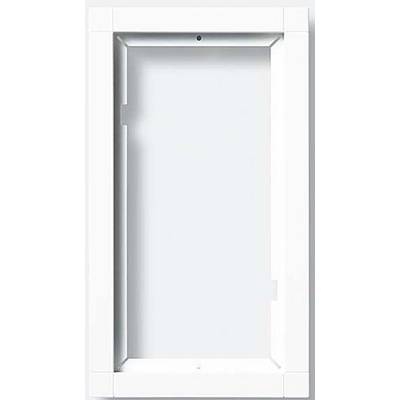 Egy téglalap alakú, fehér, üres keret egyszerű, modern dizájnnal.
