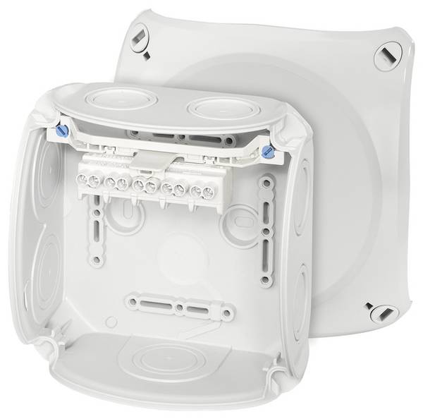 Hensel 62000006 Elosztó doboz halogénmentes, Plombálható (H x Sz) 130 mm x 130 mm  1 db