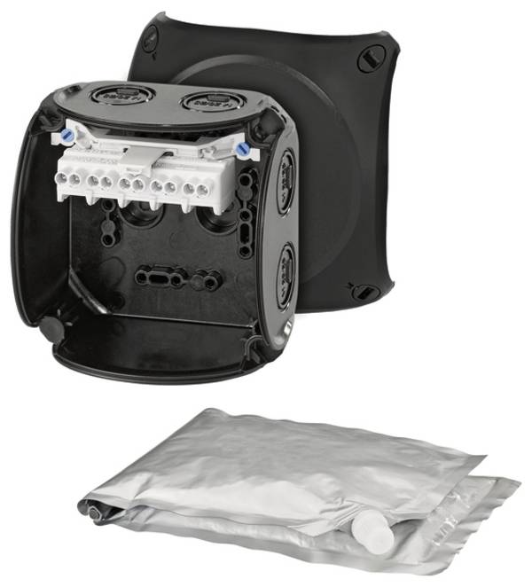 Hensel 62000102 Elosztó doboz halogénmentes, Plombálható, Időjárásálló (H x Sz) 104 mm x 104 mm  1 db