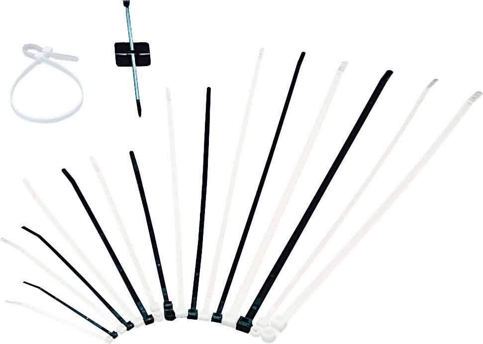3M 7000035313 FS 550 DW-C(VE100) Kábelkötöző 550 mm 9 mm Fekete UV stabilizált 7 db