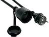 Perel EC03R25STBHQ Áram Hosszabbítókábel 16 A Fekete 3.00 m H05RR-F 3G 2,5 mm²