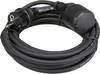 Perel EC05R15STBHQ Áram Hosszabbítókábel 16 A Fekete 5.00 m H05RR-F 3G 1,5 mm²