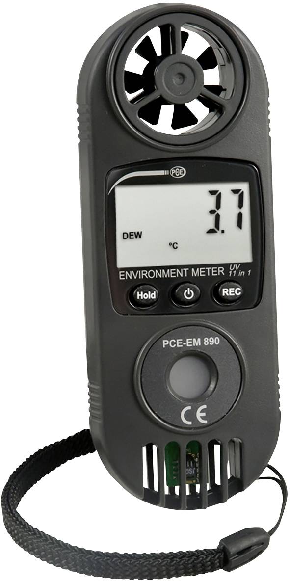 PCE Instruments PCE-EM 890 Anemométer Kalibráció (DAkkS) 0.4 - 30 m/s