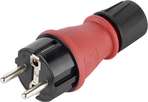 Maxtrack NV 48 L Védőérintkezős dugó Műanyag   Fekete/piros IP54