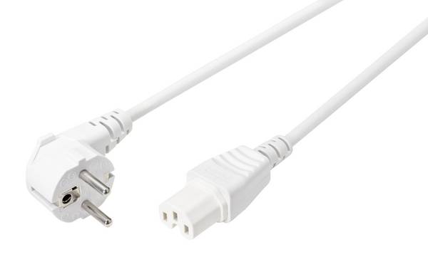 Sygonix SY-5043442 Csatlakozókábel Melegkészülékek  Fehér 2.00 m