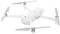 Fehér, négy propelleres drón, kompakt és modern dizájnnal, alkalmas légi felvételek készítésére és szabadidős repülésre.