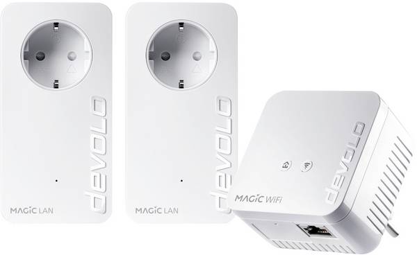Devolo Magic 1 WiFi mini Multimedia Power Kit Powerline hálózati készlet 8729 DE Powerline 1200 MBit/s