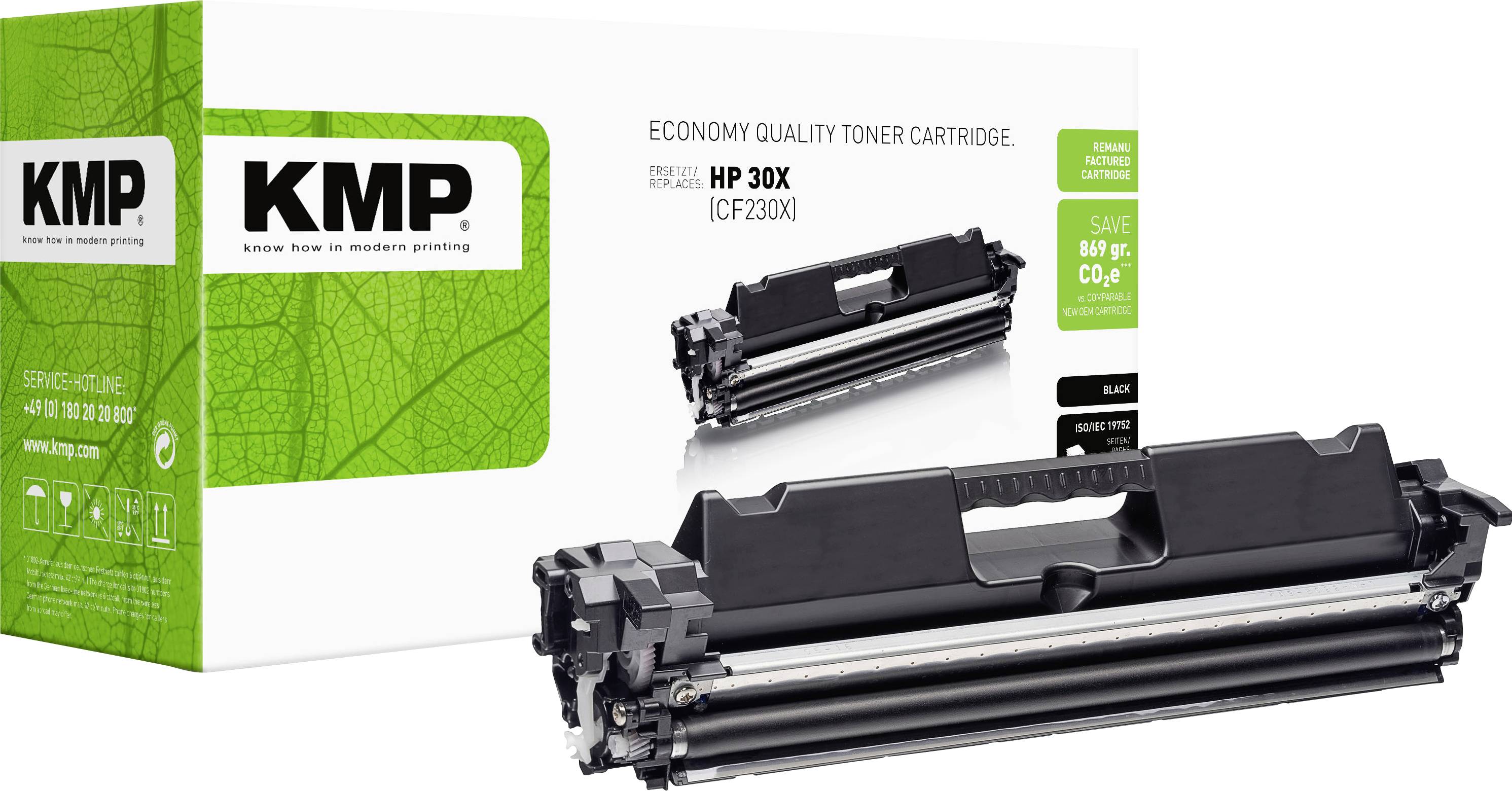 KMP Toner remplace HP 30XBK compatible noir H-T251X SP518588