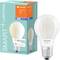 LEDVANCE SMART+ Filament Classic LED-izzó dobozában. Apple HomeKit és Google Assistant támogatás feltüntetve.