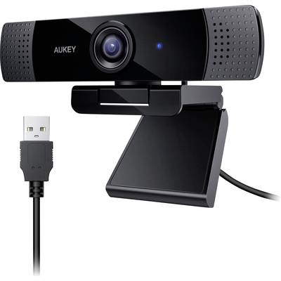 Aukey LM1 Full HD webkamera 1920 x 1080 Pixel Csíptetős tartó, Talp 