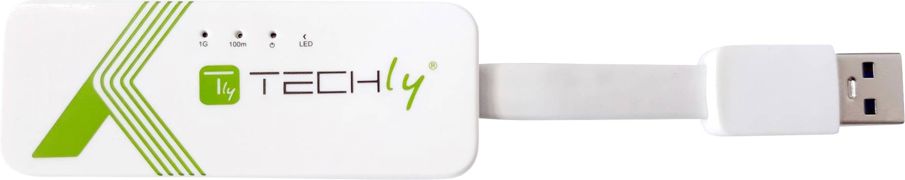 TECHly IDATA-USB-ETGIGA-3A Adapter 5 GBit/s USB-A (USB 3.2 Gen 1), RJ45-0