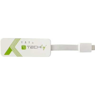TECHly IADAP-USB31-ETGIGA3 Adapter  5 GBit/s USB-C® USB 3.2 (Gen 2), RJ45