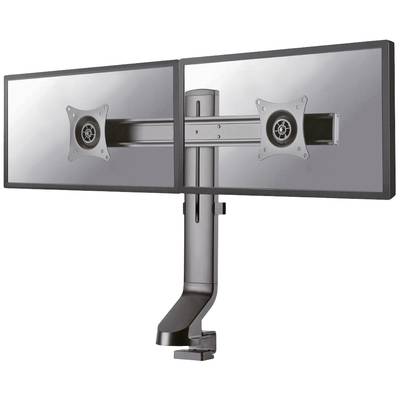 Neomounts FPMA-D860DBLACK 2 részes Monitor asztali tartó 25,4 cm (10") - 68,6 cm (27") Dönthető, Forgatható, Csuklóval m