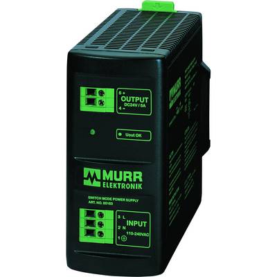 Schwarzes Murr elektronikus tápegység, cikkszám 85163. Kimenet: DC 24V/5A. Bemenet: 110-240VAC.