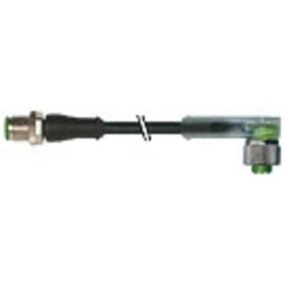 Murrelektronik 7000-40341-6540300 Érzékelő-/működtető összekötő, konfekcionált M12 x 1 Dugó, egyenes, Alj, hajlított 3.0