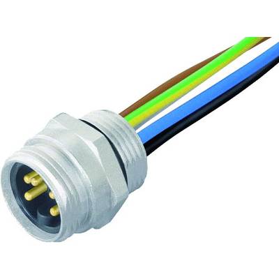 Murrelektronik 7000-78341-9780100 Érzékelő-/működtető összekötő, konfekcionálatlan 7/8" Dugó, beépíthető 1.00 m Pólusszá